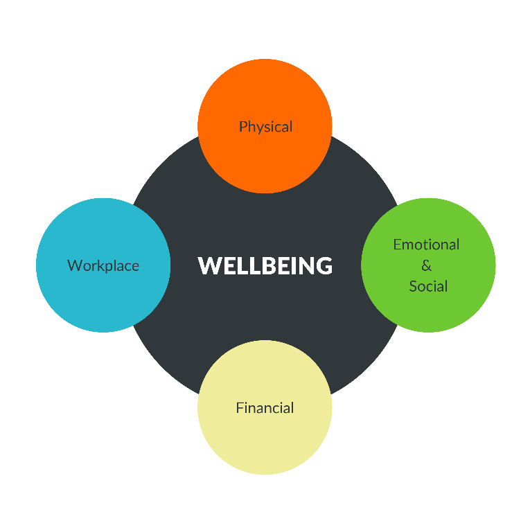 Wellbeing 4 pillar graphic